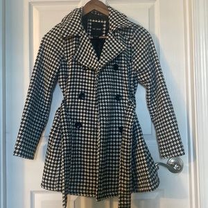 Black and white stylish winter jacket